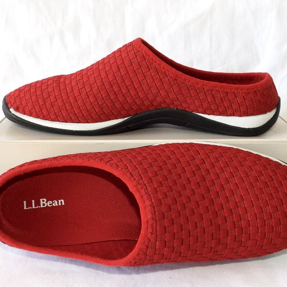 L.L. Bean, Bean Sport Woven, Red Slip Ons, Mint Condition! - Picture 3 of 9